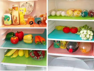 AKINLY Washable Refrigerator Mats (9-Pack)